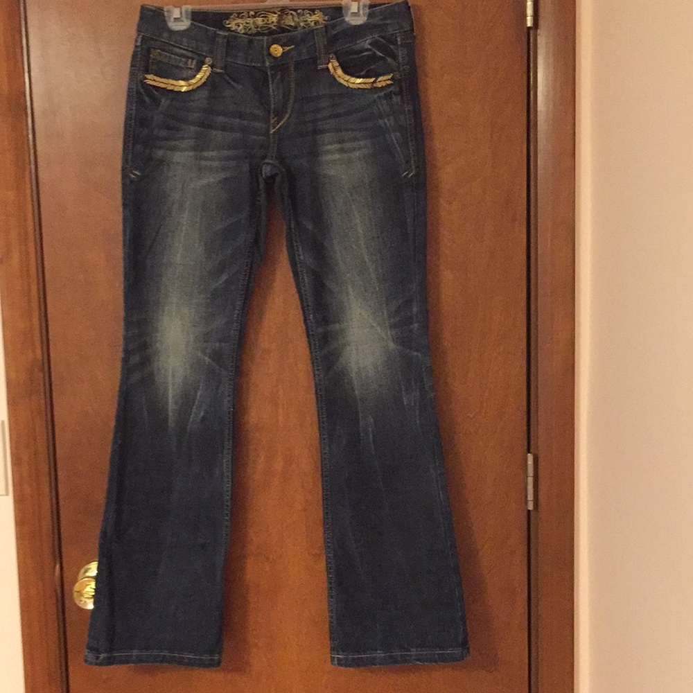 Express jeans boot,  regular fit , low rise size 6